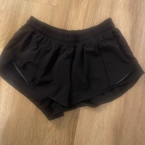 Black Lululemon shorts size 8
